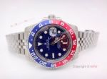 Stainless Steel Blue Face Rolex GMT Master II Pepsi Replica Watch 40mm